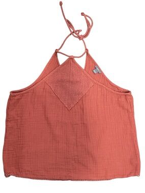 Aerie Rope Tie Halter Top in Mauve Medium